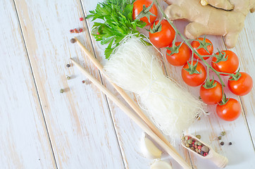 Image showing rice noodles