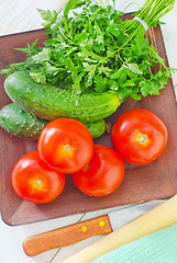 Image showing ingredients for salad