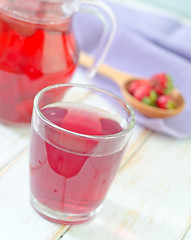 Image showing strawberry juice