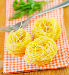 Image showing raw pasta 