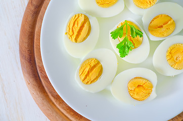 Image showing boiled eggs