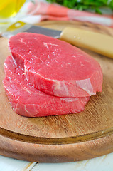 Image showing raw  meat