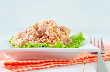 Image showing salad from tuna