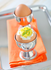 Image showing boiled eggs