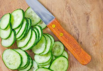 Image showing cucumbers