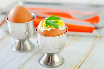 Image showing boiled eggs