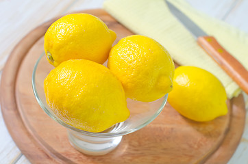 Image showing fresh lemons