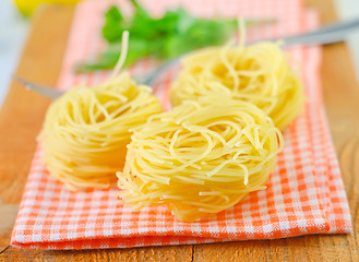 Image showing raw pasta 