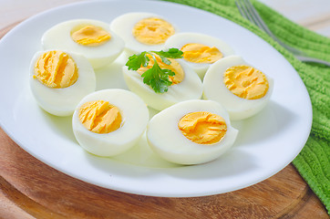 Image showing boiled eggs