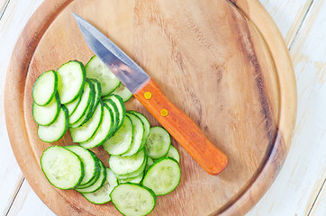 Image showing cucumbers