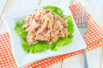 Image showing salad from tuna