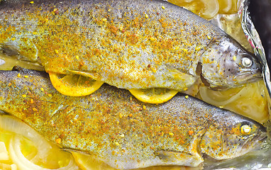 Image showing baked fish