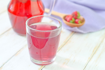 Image showing strawberry juice