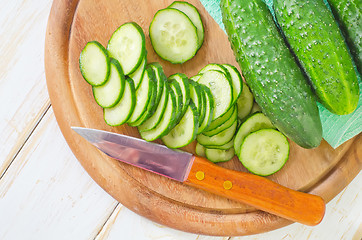 Image showing cucumbers