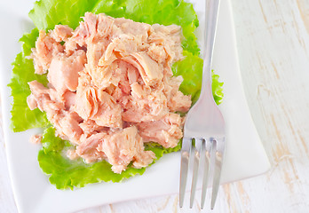 Image showing salad from tuna