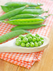 Image showing green peas