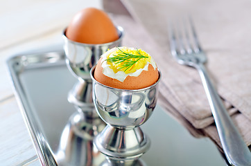 Image showing boiled eggs