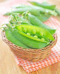 Image showing green peas