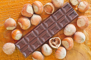 Image showing chocolate with nuts