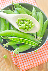 Image showing green peas