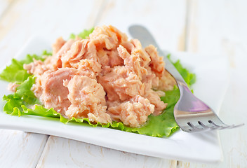 Image showing salad from tuna