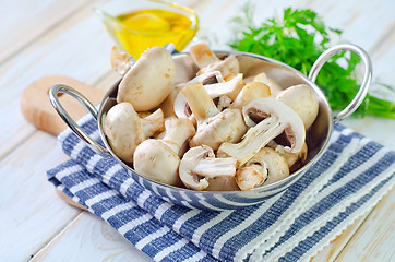 Image showing raw mushroom