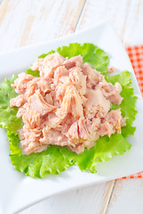 Image showing salad from tuna