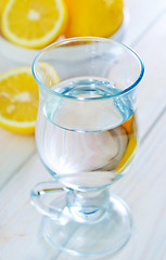 Image showing water with lemons