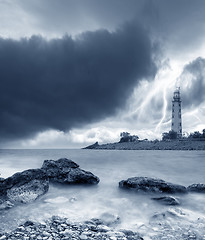 Image showing storm on the sea