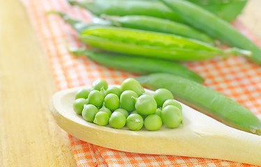 Image showing green peas