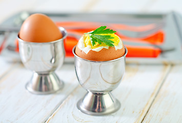 Image showing boiled eggs