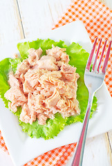 Image showing salad from tuna