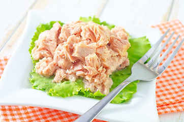 Image showing salad from tuna