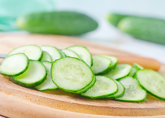 Image showing cucumbers