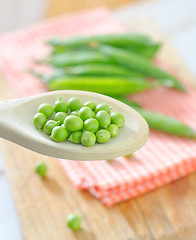 Image showing green peas