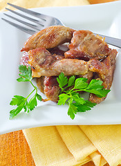 Image showing fried meat