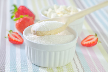 Image showing cottage with strawberry