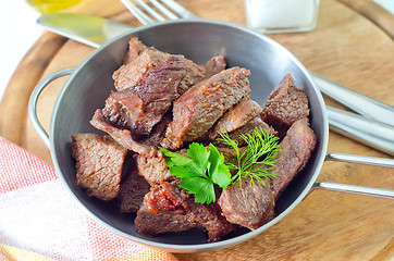 Image showing baked meat