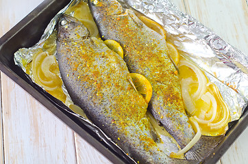 Image showing baked fish