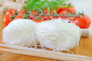 Image showing rice noodles and tomato