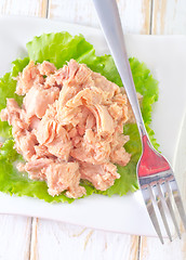 Image showing salad from tuna