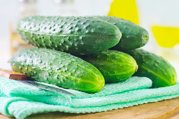 Image showing cucumbers