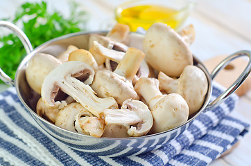 Image showing raw mushroom