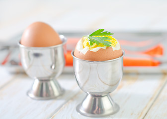 Image showing boiled eggs