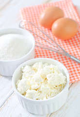 Image showing cottage, sugar and eggs
