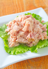 Image showing salad from tuna