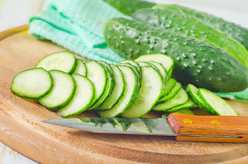 Image showing cucumbers