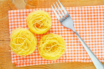 Image showing raw pasta 