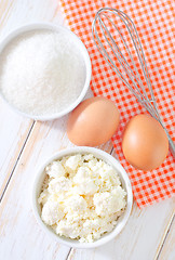 Image showing cottage, sugar and eggs