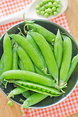 Image showing green peas